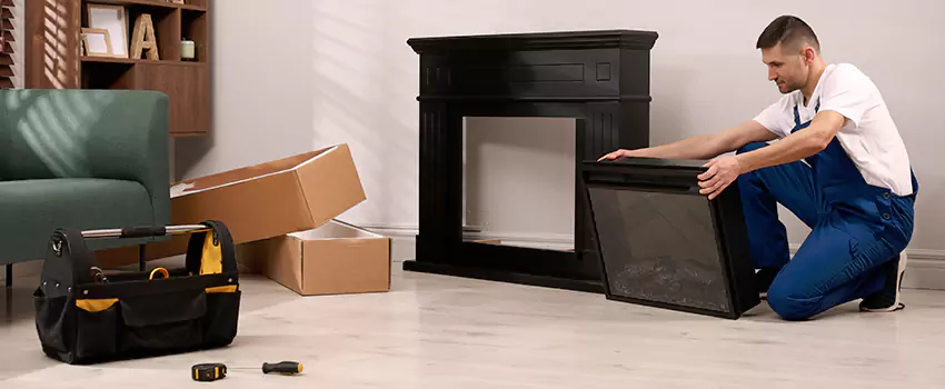 Old Rusted Metal Fireplace Repair And Replacement in Springfield, VA